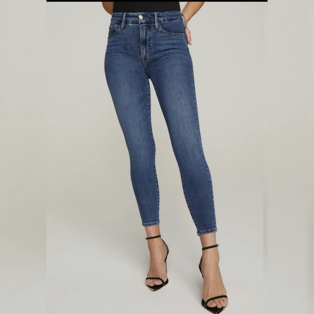 Good American Good Legs Crop Jeans NWT